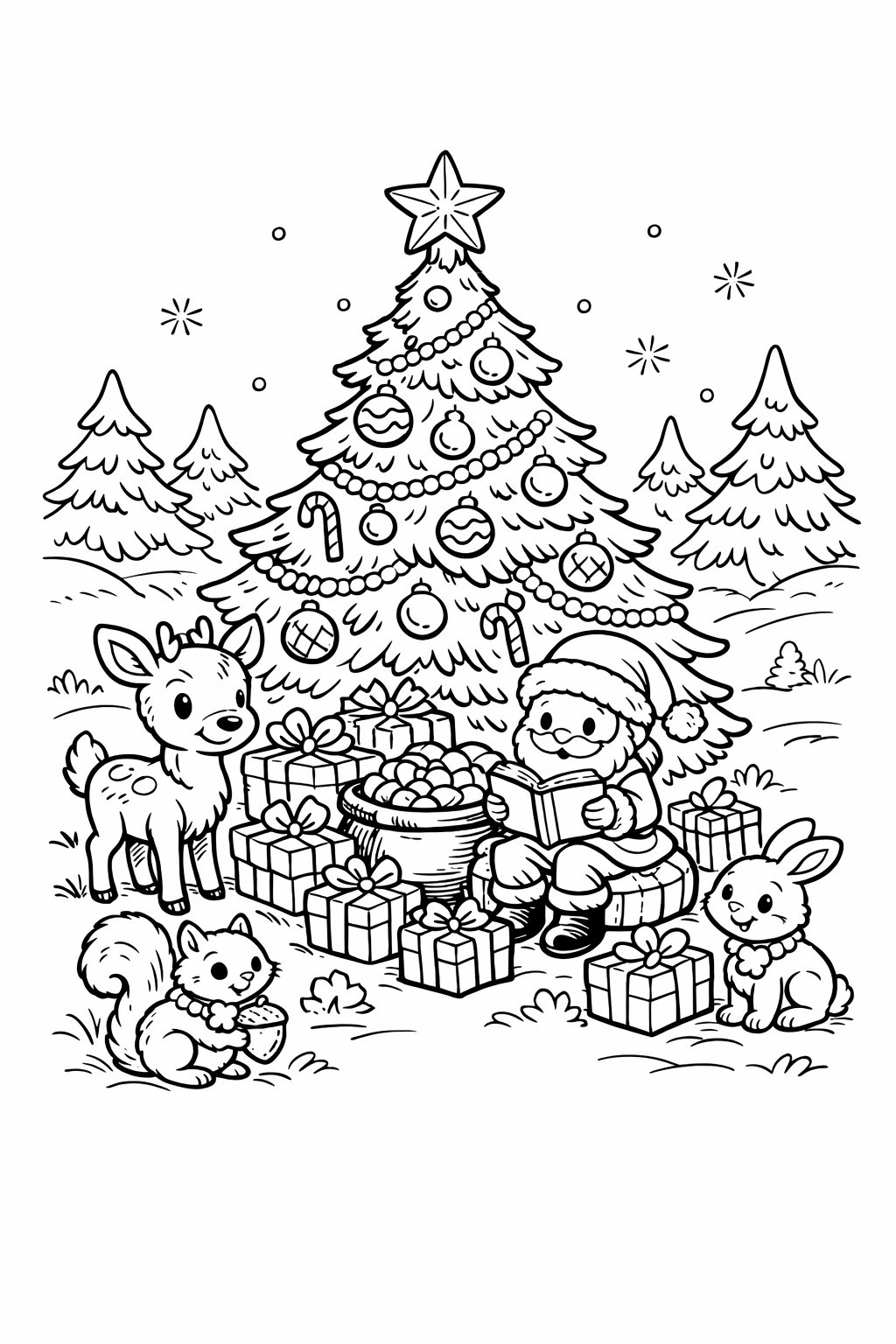Christmas Tree coloring page