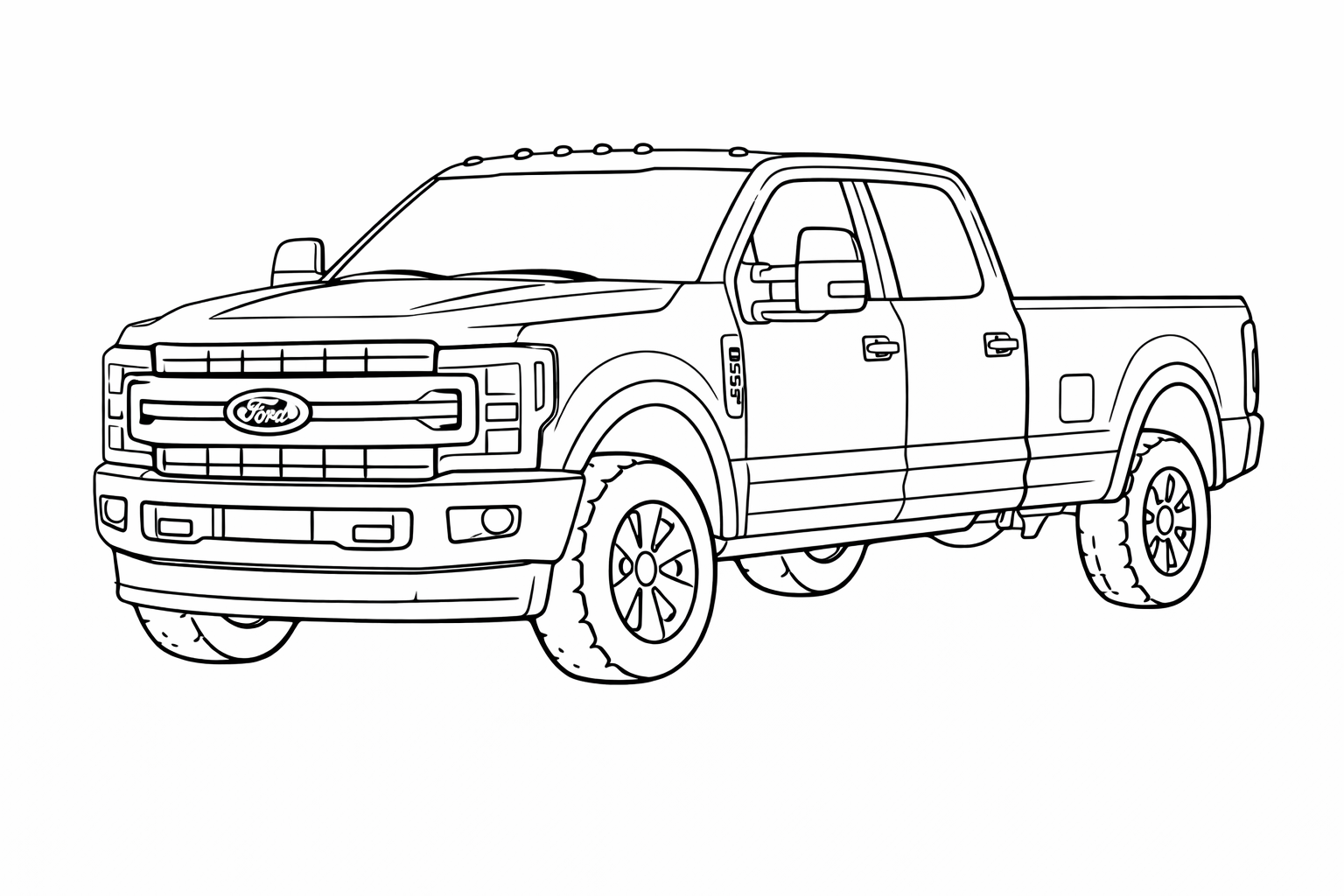 Ford F-350 coloring page