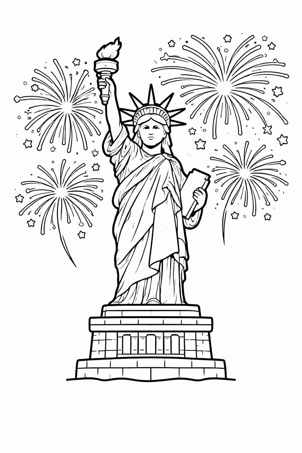 Statue of Liberty coloring page