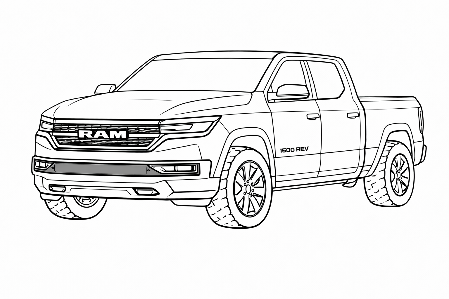 Ram 1500 REV coloring page