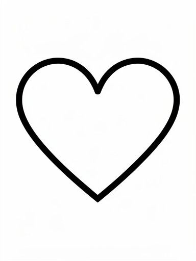 Big Simple Heart coloring page