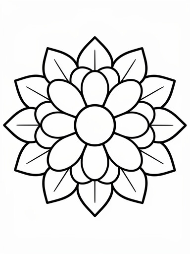 Flower Mandala coloring page